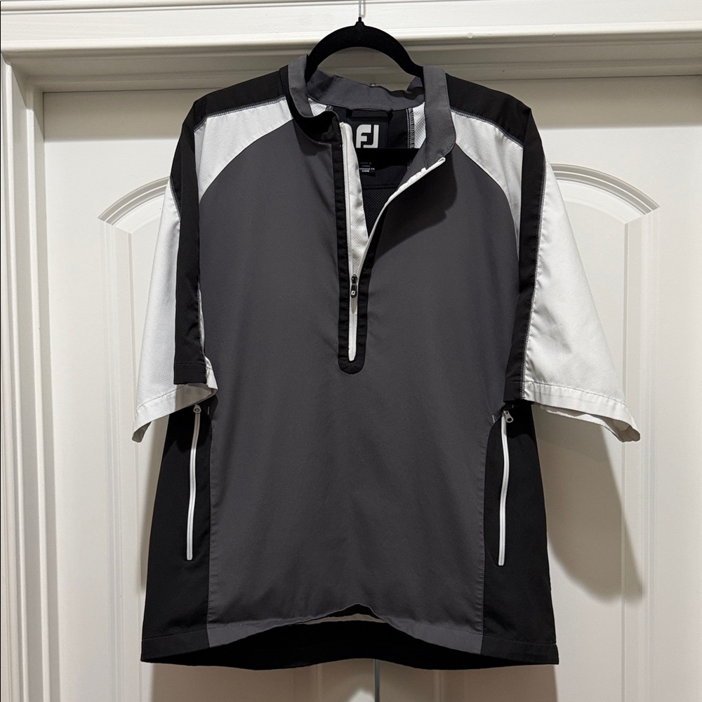 FootJoy Men's Gray and White Windbreaker